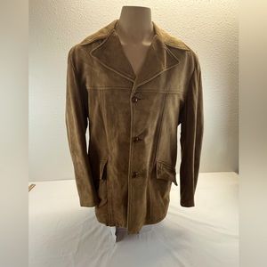 Vintage Startown Men’s Suede leather  Jacket Western Cowboy 1970s Size 44